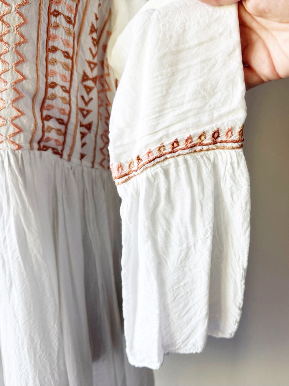Melissa Odabash Natalia Boho White Embroidered Mini Dress - Picture 8 of 17